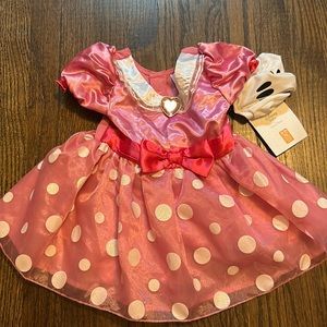 Disney dress pink with gloves 18-24 months NWT
